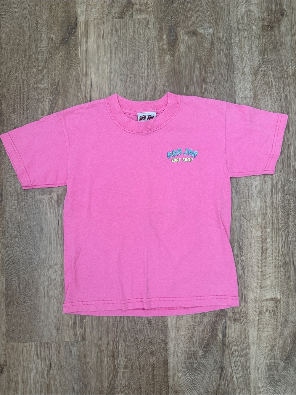 Ron Jon Surf Shop Kids Pink Short Sleeve Surf Tee